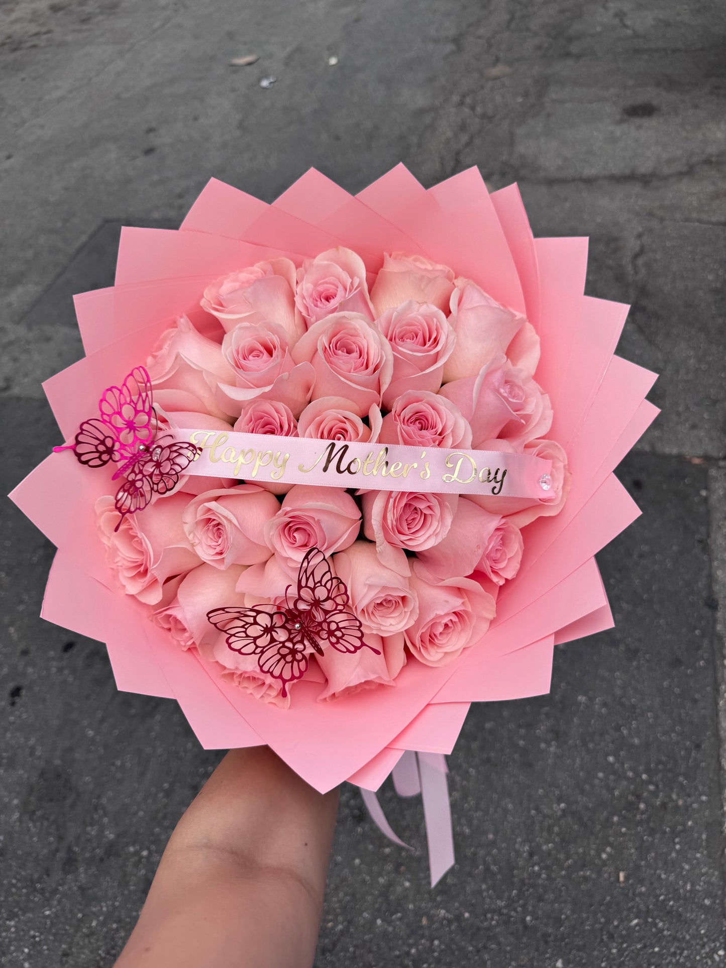 Pink Roses Bouquet