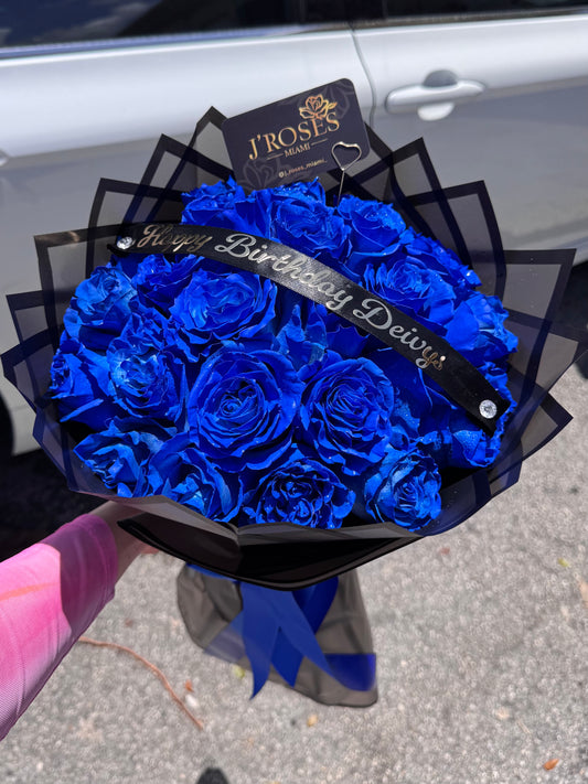 Blue Roses Bouquet