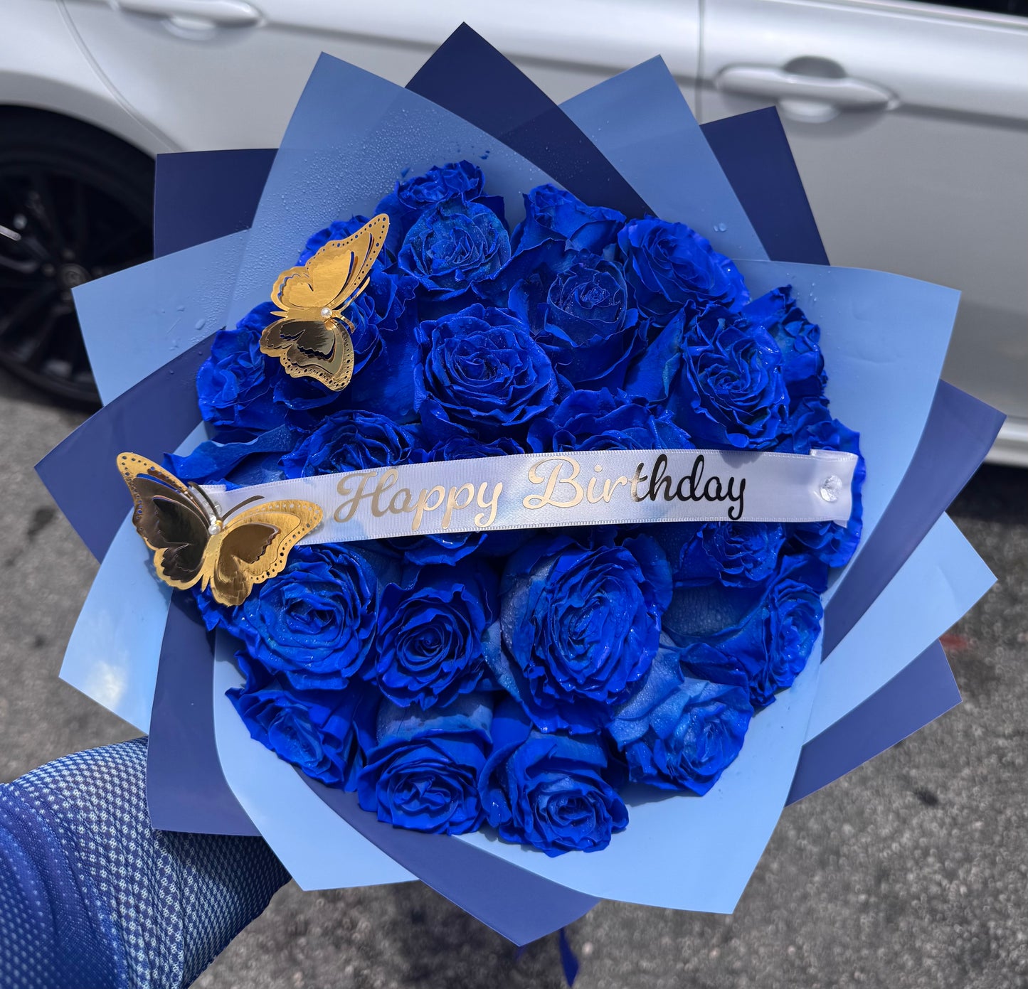 Blue Roses Bouquet