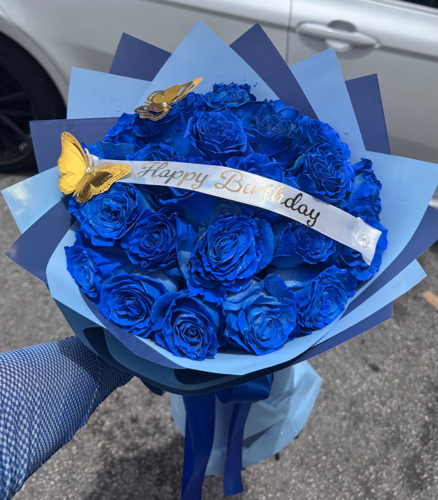 Blue Roses Bouquet