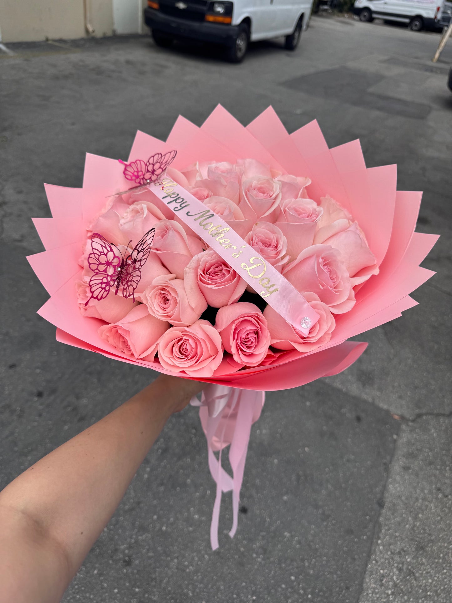 Pink Roses Bouquet