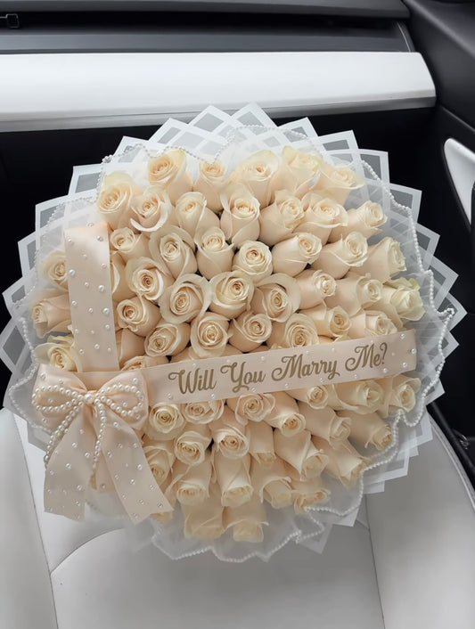 White Roses Bouquet